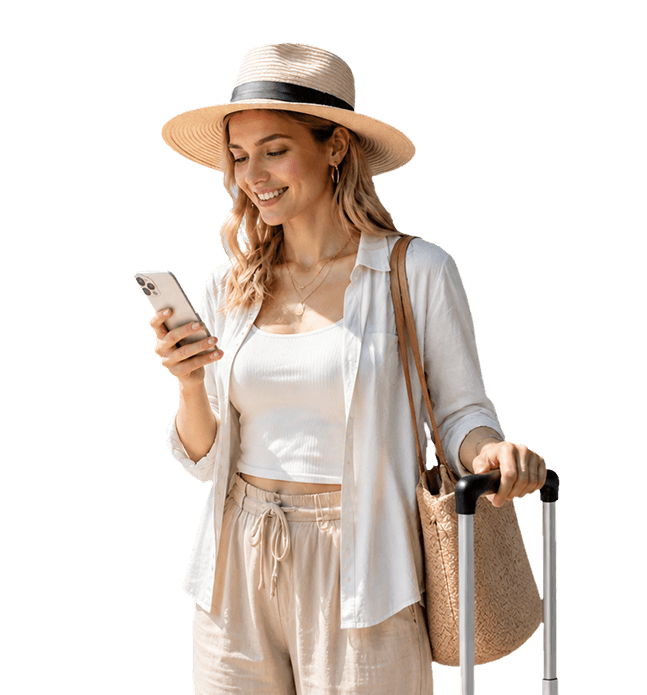 Pengembara menggunakan eSIM AirZlink